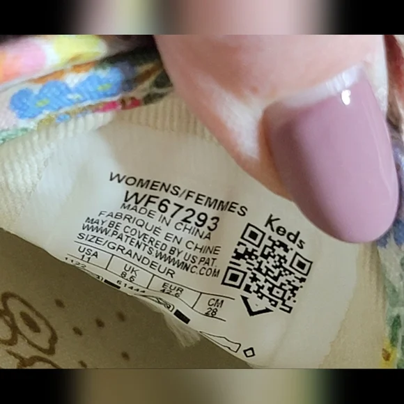 NWOT Rifle Paper Co. Keds Multicolor Floral Canvas Shoes Size 11 - Picture 6 of 9